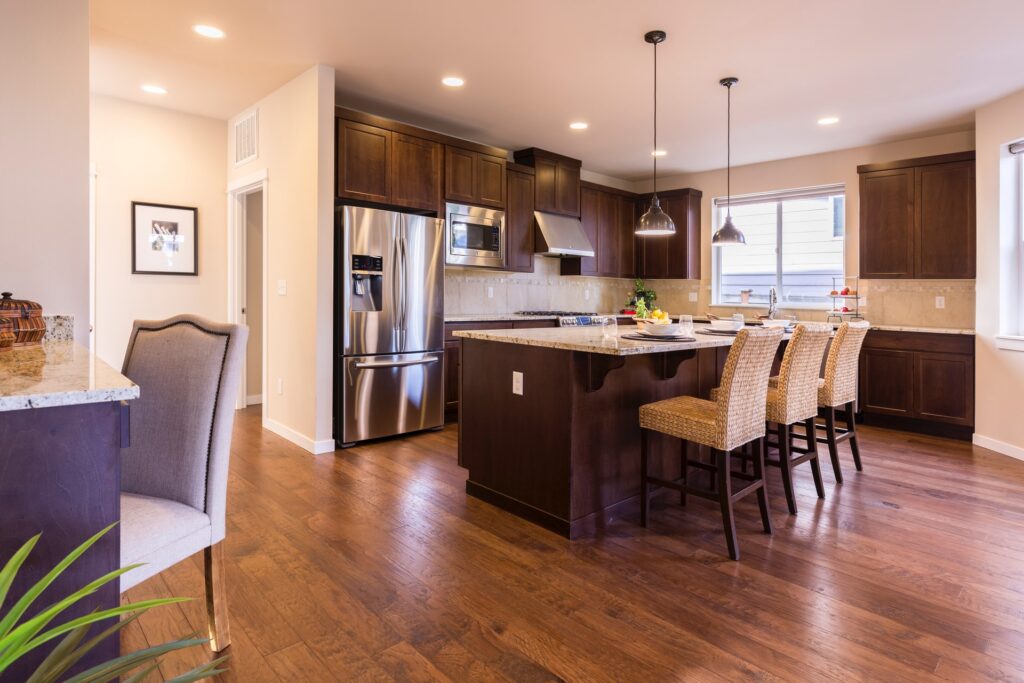 Wood Floors in Kitchen