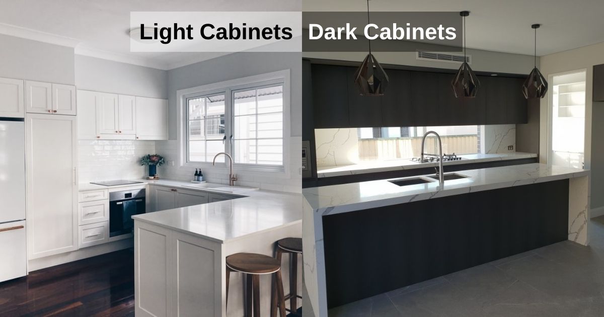 Light & Dark Kitchen Cabinets